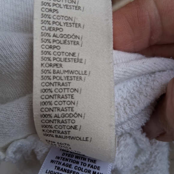 ๐ We The Free Free People Creamy White Camden Sweatshirt. Sz. M - Picture 10 of 11